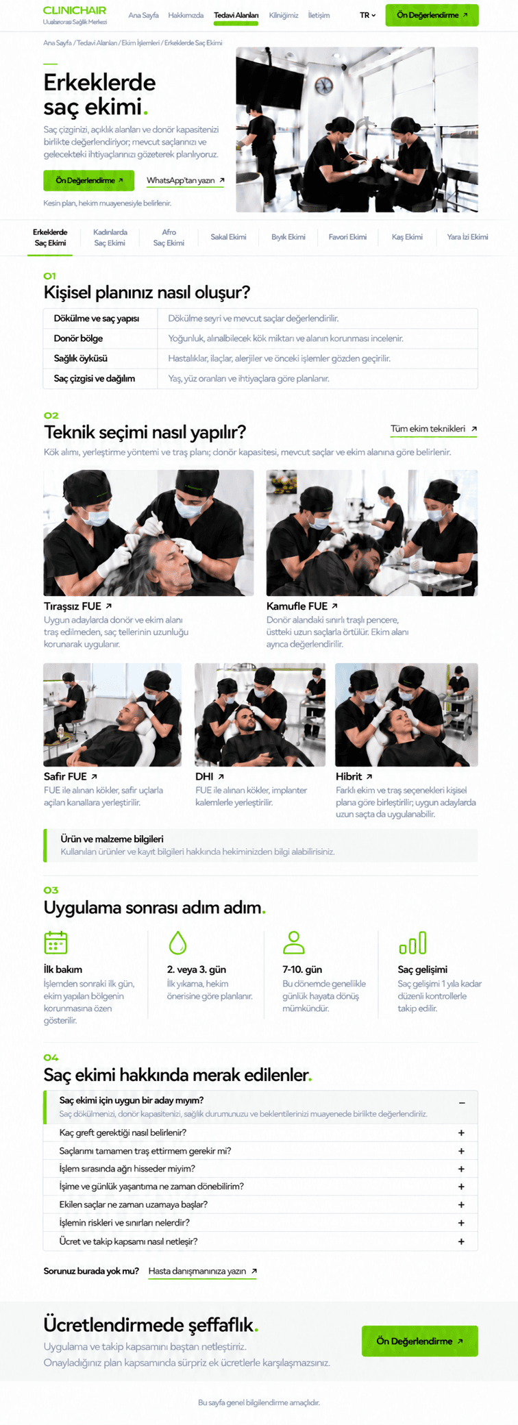 Tıraşsız FUE