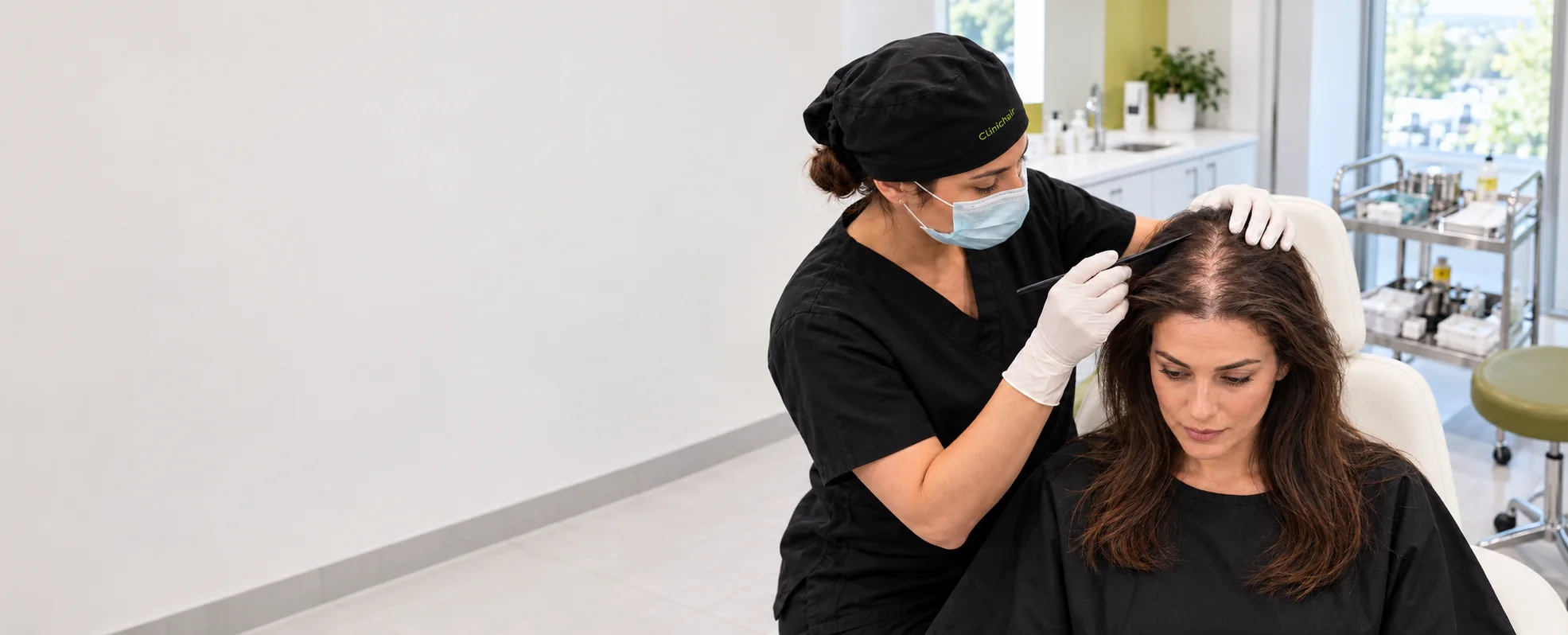 Kadınlarda Saç Ekimi — temsilî klinik görsel