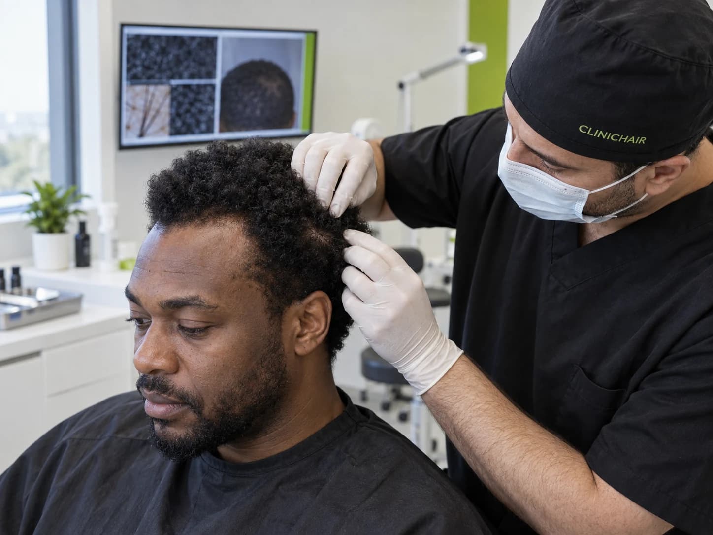 Afro Saç Ekimi — temsili klinik uygulama