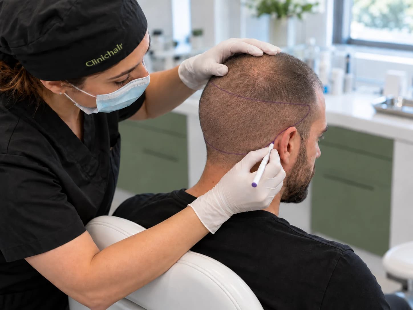 Tıraşlı FUE — temsili klinik uygulama